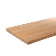 Billede af Massiv træbordplade til hjørne 750x750x30 - Modulline