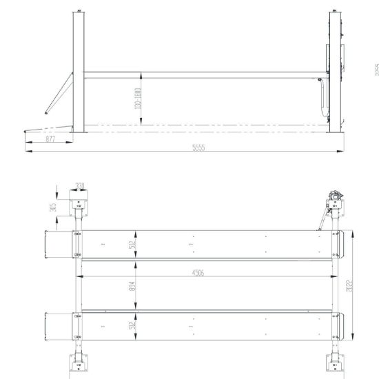 Billede af Deluxe 4 søjlet autolift - 4200 kg