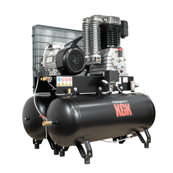 Billede af KGK kompressor 7,5 hk - 180 L (2x90L)