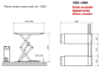 Billede af Cascos EVO III R saxlift - 3 T - 1485-1950 mm løfteplatform