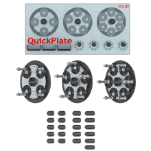 Billede af Haweka Quickplate V sæt 40mm - 4, 5 & 6 huls inkl. vægophæng