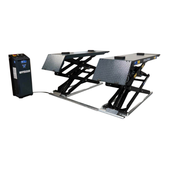 Billede af Deluxe Saxlift til gulvmontering - 3500 kg - Rampe/Rampe