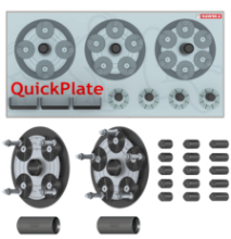 Billede af Haweka Quickplate V sæt 36mm - 4 & 5 huls inkl. vægophæng