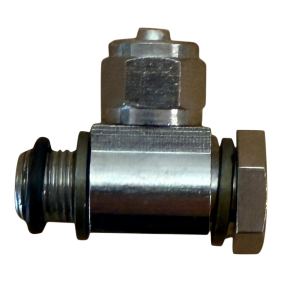 Billede af Luftstuds vinkel m/ banjo - G1/8" x 6 mm